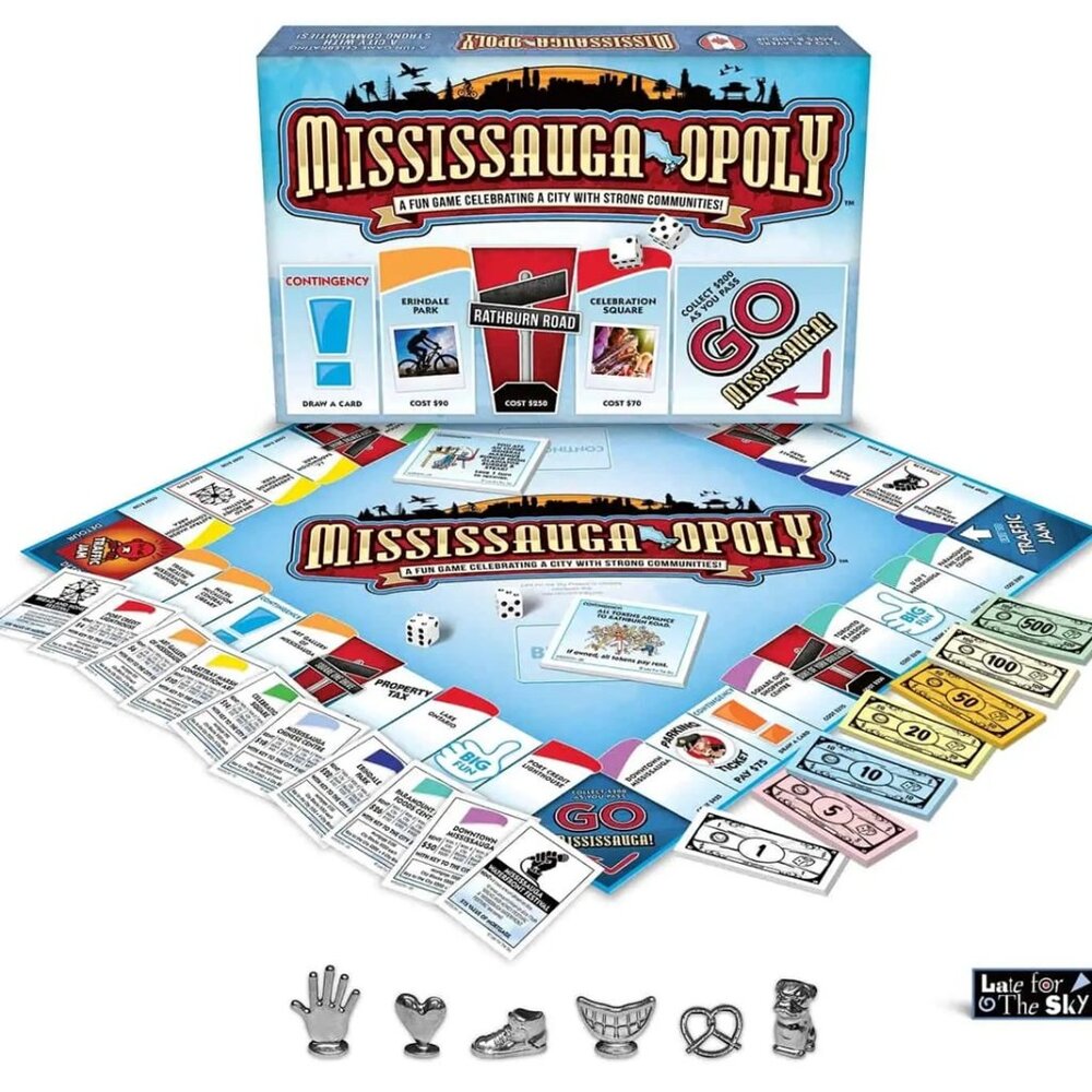 3/$118❤️sealed MISSISSAUGA OPOLY board game Late For The Sky Mississaugaopoly